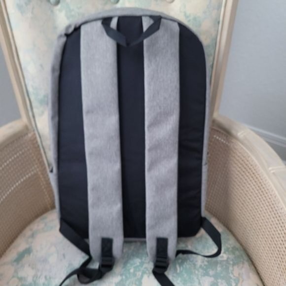 DSW Gray Logoed Men Women Unisex Custom Backpack 16.5 in x 10.5 in x 6 in - Picture 4 of 12